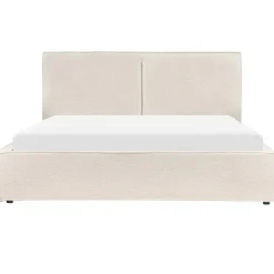 Beliani MOISSAC - Tweepersoonsbed - Off-white - 180 x 200 cm - Polyester Online