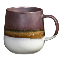 Leen Bakker Mok met oor Pippa - paars - stoneware - 400 ml Discount