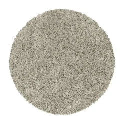Muratap Monaco Soft Rond Shaggy Hoogpolig Vloerkleed Beige - 160 CM ROND Best