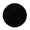 Muratap Monaco Soft Rond Shaggy Hoogpolig Vloerkleed Black - 160 CM ROND New