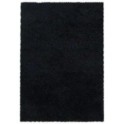 Muratap Monaco Soft Shaggy Hoogpolig Vloerkleed Black - 240x340 CM New