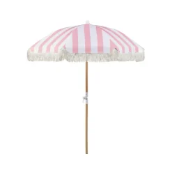 Beliani MONDELLO - Parasol - Roze/Wit - Polyester