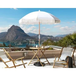 Beliani MONDELLO - Parasol - Wit - Polyester Outlet