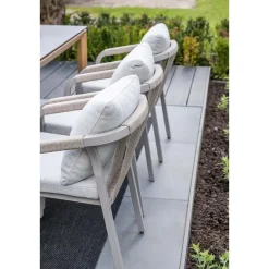 Garden Impressions Monti dining fauteuil - taupe - rope grey sand - valley sand Hot