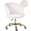 Beliani MONTICELLO - Bureaustoel - Wit - Bouclé Hot
