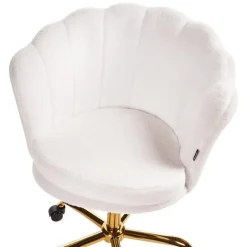 Beliani MONTICELLO - Bureaustoel - Wit - Bouclé Hot