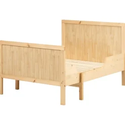 Beliani MONTIGNY - Uitschuifbaar kinderbed - Lichtbruin - Dennenhout Online