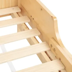 Beliani MONTIGNY - Uitschuifbaar kinderbed - Lichtbruin - Dennenhout Online