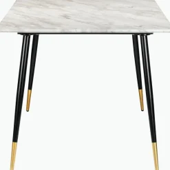 Loft24 Monza - Eettafel 120x80 cm 6 zitplaatsen wit marmer look Best