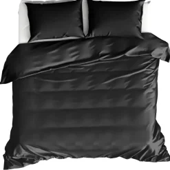 Moodit Dekbedovertrek Basil Black - Tweepersoons - 200 x 220 cm - Katoen New
