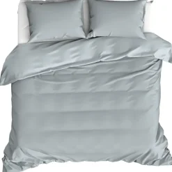 Moodit Dekbedovertrek Basil Stone Blue - Lits Jumeaux - 240 x 220 cm - Katoen Sale