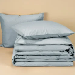 Moodit Dekbedovertrek Basil Stone Blue - Lits Jumeaux - 240 x 220 cm - Katoen Sale