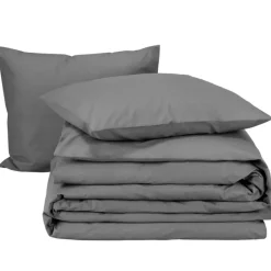 Moodit Dekbedovertrek Basil Grey - Tweepersoons - 200 x 220 cm - Katoen Clearance