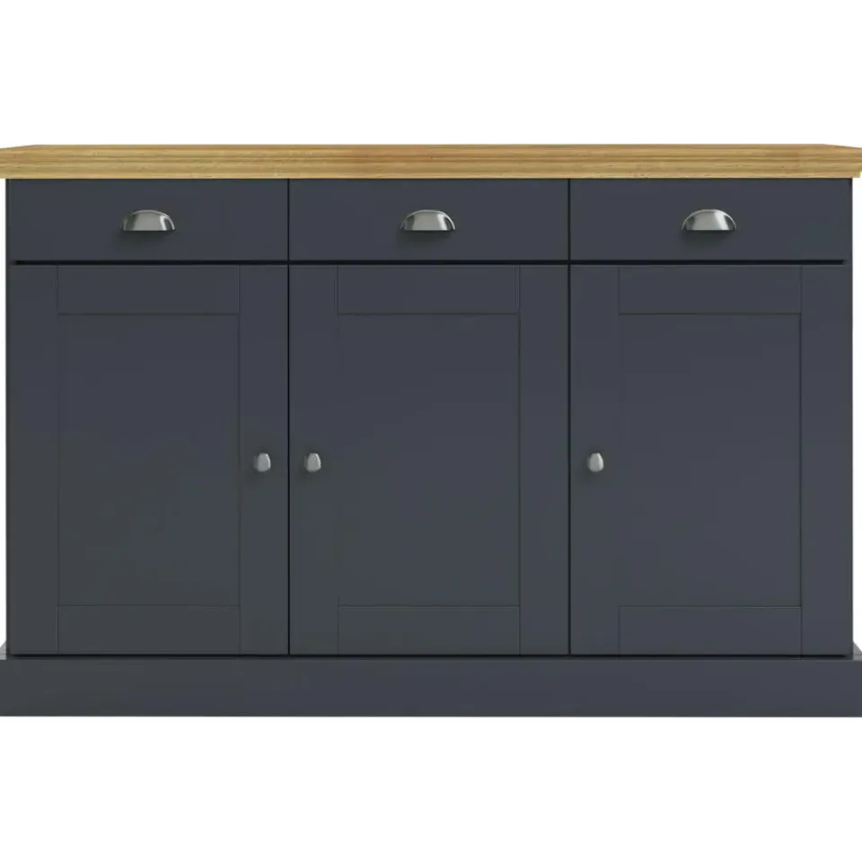 Loft24 Motala - Dressoir met 3 deuren en 3 laden grijs