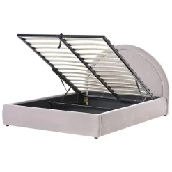 Leen Bakker MOUZON - Bed met opbergruimte - Beige - 140 x 200 cm - Stof New