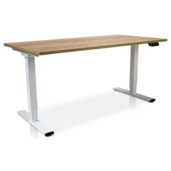 Lineaflex MRC MRC COMFORT elektrisch ARBO zit-sta bureau - 180x80cm - wit - robuust eiken Online