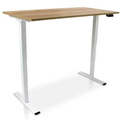 Lineaflex MRC MRC COMFORT elektrisch ARBO zit-sta bureau - 180x80cm - wit - robuust eiken Online