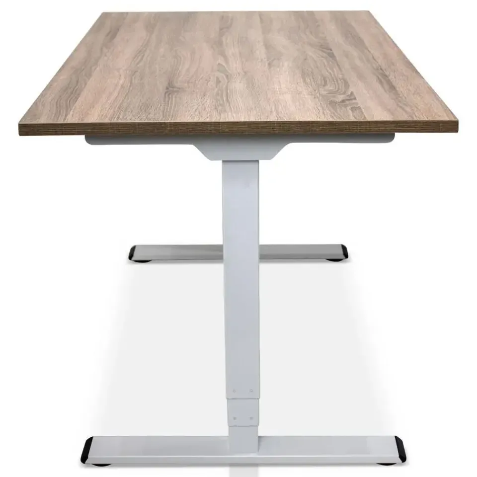 Lineaflex MRC MRC COMFORT elektrisch ARBO zit-sta bureau - 160x80cm - wit - midden eiken Outlet