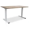 Lineaflex MRC MRC COMFORT elektrisch ARBO zit-sta bureau - 140x80cm - wit - midden eiken
