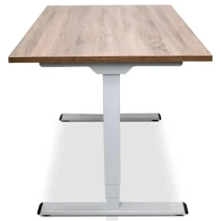 Lineaflex MRC MRC COMFORT elektrisch ARBO zit-sta bureau - 140x80cm - wit - midden eiken