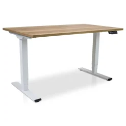 Lineaflex MRC MRC COMFORT elektrisch ARBO zit-sta bureau - 140x80cm - wit - robuust eiken Best