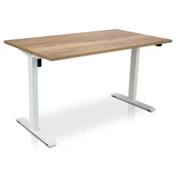 Lineaflex MRC MRC EASY elektrisch ARBO zit-sta bureau - 120x80cm - wit - robuust eiken Discount