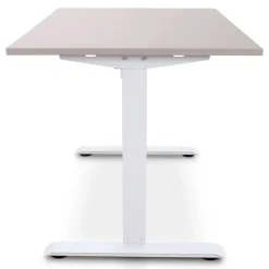 Lineaflex MRC MRC EASY Zit-Sta Bureau – Elektrisch Verstelbaar – 140x80 cm – Blad Sand Grey Discount