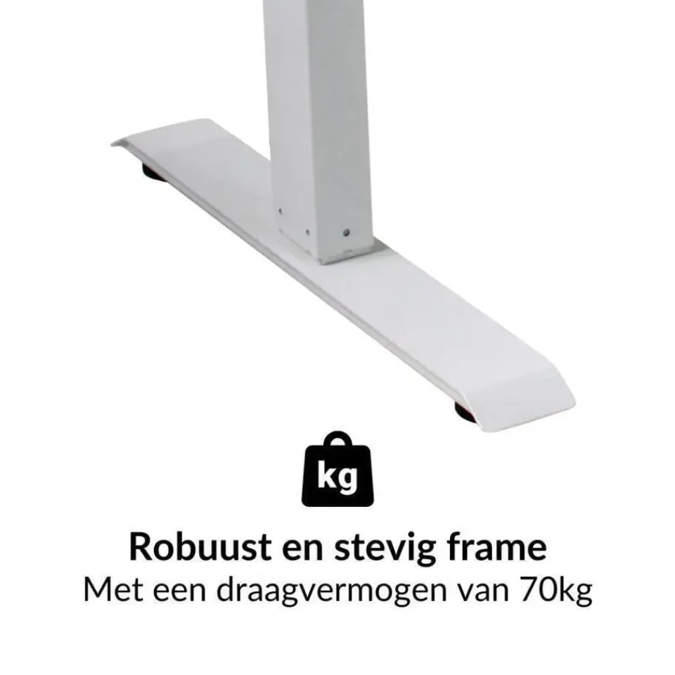 Lineaflex MRC MRC EASY Zit-Sta Bureau – Elektrisch Verstelbaar – 160x80 cm – Blad Forest Green Discount