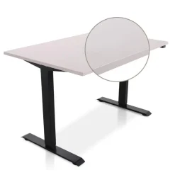 Lineaflex MRC MRC EASY Zit-Sta Bureau – Elektrisch Verstelbaar – 140x80 cm – Blad Sand Grey Sale