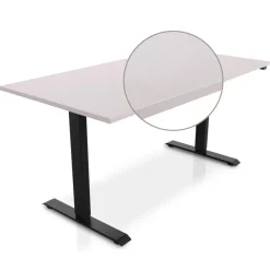 Lineaflex MRC MRC EASY Zit-Sta Bureau – Elektrisch Verstelbaar – 160x80 cm – Blad Sand Grey Clearance