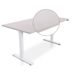 Lineaflex MRC MRC EASY Zit-Sta Bureau – Elektrisch Verstelbaar – 160x80 cm – Blad Sand Grey