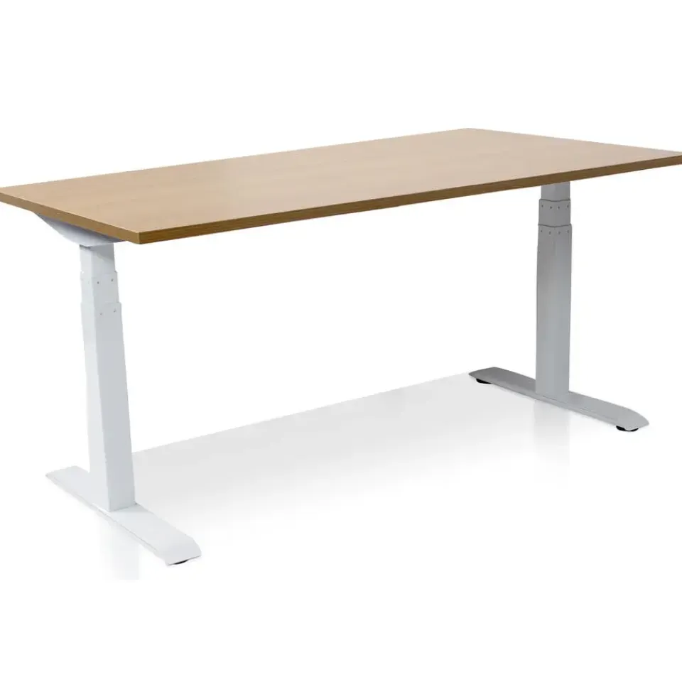 MRC PRO elektrisch ARBO zit-sta bureau - 140x80 cm - havanna Discount