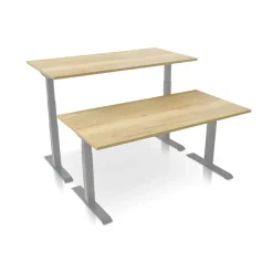 MRC PRO elektrisch ARBO zit-sta bureau - 120x80 cm robuust eiken Best