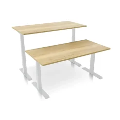 MRC PRO elektrisch ARBO zit-sta bureau - 140x80 cm robuust eiken Online