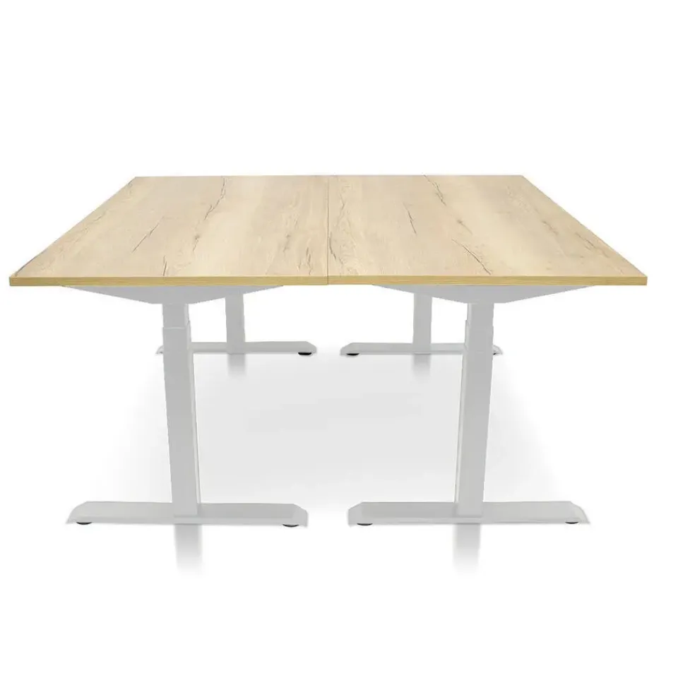 MRC PRO elektrisch ARBO zit-sta bureau - 140x80 cm robuust eiken Online