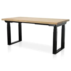 Lineaflex MRC MRC PRO Solid zit-sta bureau massief eiken blad 140x80 zwart NEN-EN527 Discount