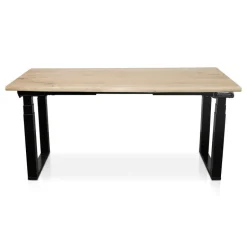 Lineaflex MRC MRC PRO Solid zit-sta bureau massief boomstamblad 160x80 zwart NEN-EN527