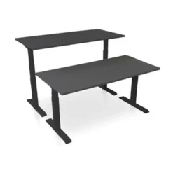 MRC PRO-L 2.0 elektrisch ARBO zit-sta bureau - 160x80 - zwart eiken