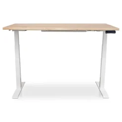 Lineaflex MRC MRC Zit-sta bureau massief boomstam blad 140x80 wit frame NEN-EN 527 Sale