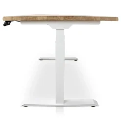 Lineaflex MRC MRC Zit-sta bureau massief boomstam blad 140x80 wit frame NEN-EN 527 Sale