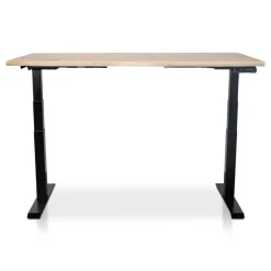 Lineaflex MRC MRC Zit-sta bureau massief boomstamblad 120x80 zwart frame NEN-EN 527 New