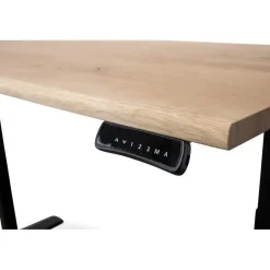 Lineaflex MRC MRC Zit-sta bureau massief boomstamblad 120x80 zwart frame NEN-EN 527 New