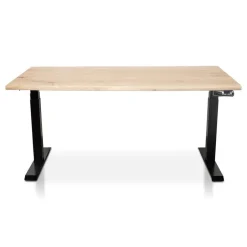 Lineaflex MRC MRC Zit-sta bureau massief boomstamblad 120x80 zwart frame NEN-EN 527 New