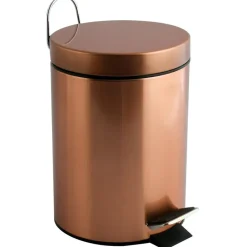 MSV badkamer/toilet pedaalemmer - koper kleurig - 3L - 17 x 25 cm Clearance