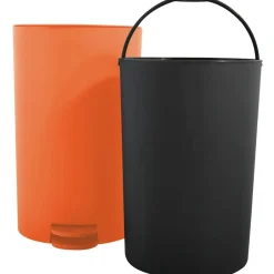 MSV kleine badkamer/toilet pedaalemmer - oranje - 3L - 15 x 27cm New