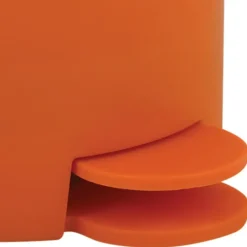 MSV kleine badkamer/toilet pedaalemmer - oranje - 3L - 15 x 27cm New