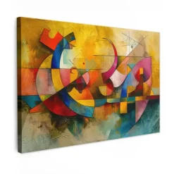 MuchoWow Canvas Schilderij 120x80cm Kunst Abstract Modern Hot