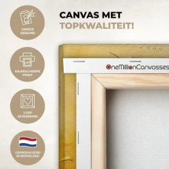 MuchoWow Canvas Schilderij 120x80cm Kunst Abstract Modern Hot