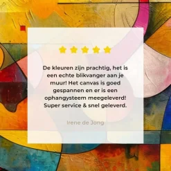 MuchoWow Canvas Schilderij 120x80cm Kunst Abstract Modern Hot