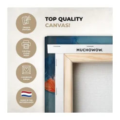 MuchoWow Canvas Schilderij 120x80cm Bloemen Watercolor Kunst New